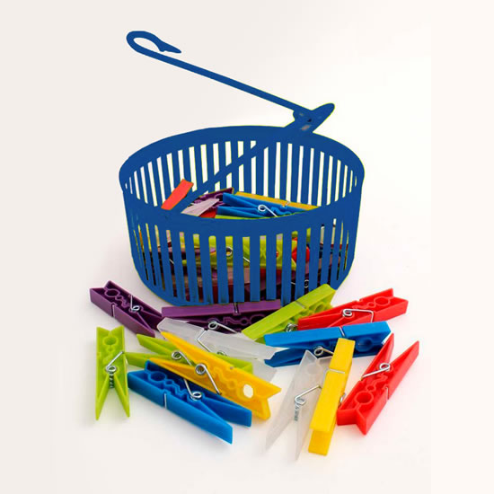 Kit Prendedor de Roupas azul