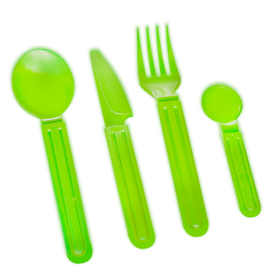 Conjunto de Talheres verde